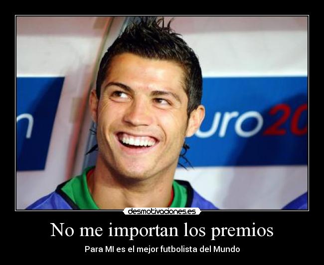 No me importan los premios -