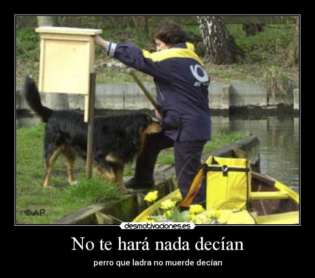No te hará nada decían - perro que ladra no muerde decían