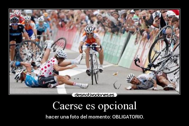 Caerse es opcional - 