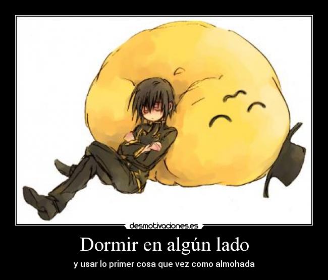 Dormir en algún lado -