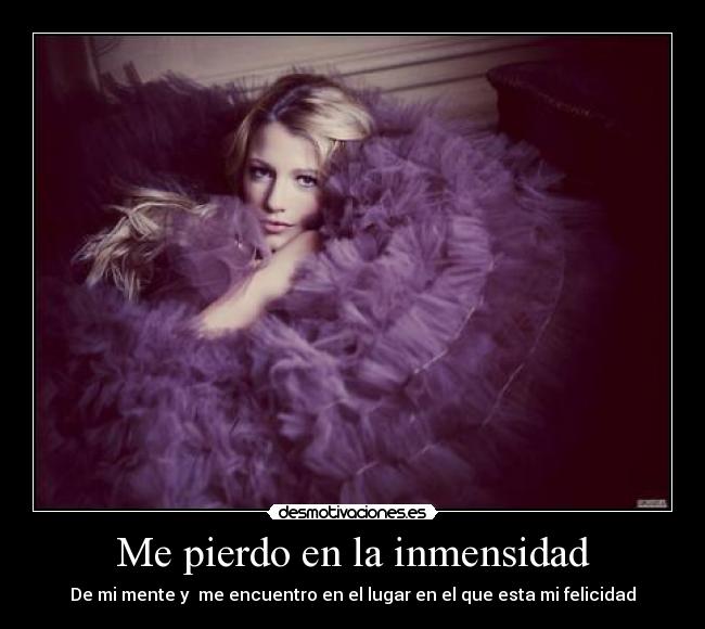 Me pierdo en la inmensidad - 