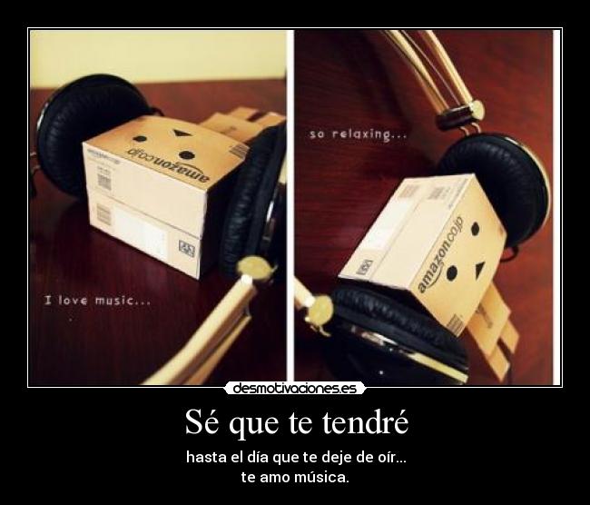 Sé que te tendré -