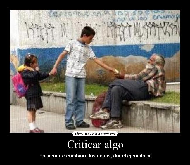Criticar algo - 