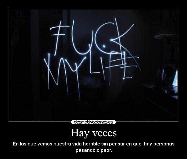 Hay veces -