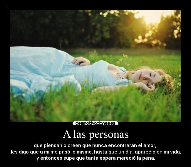 A las personas - 