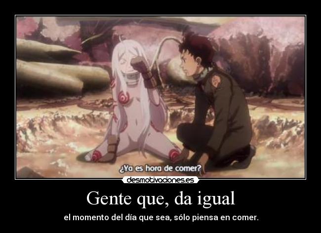 carteles gaararafez harukaze anime manga deadman wonderland shiro ganta desmotivaciones