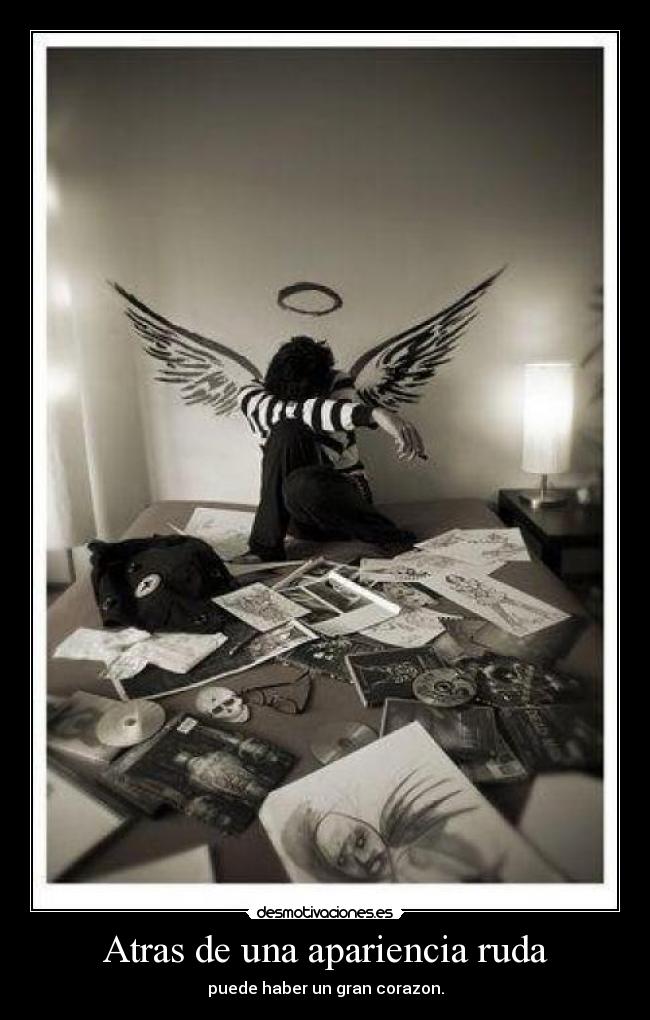 Atras de una apariencia ruda -