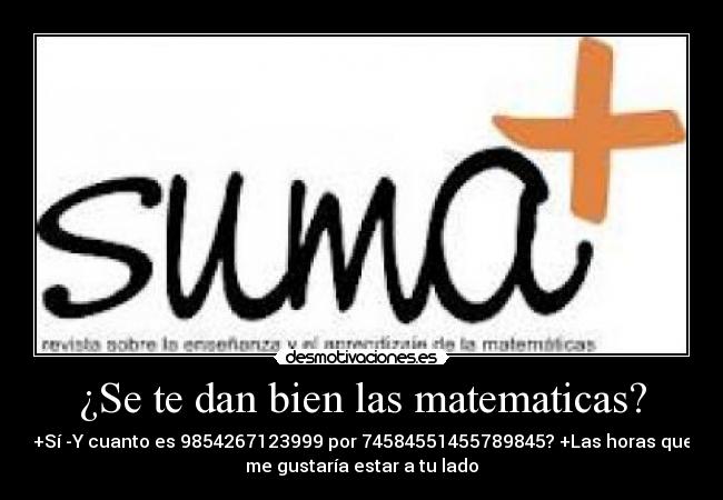 ¿Se te dan bien las matematicas? - 