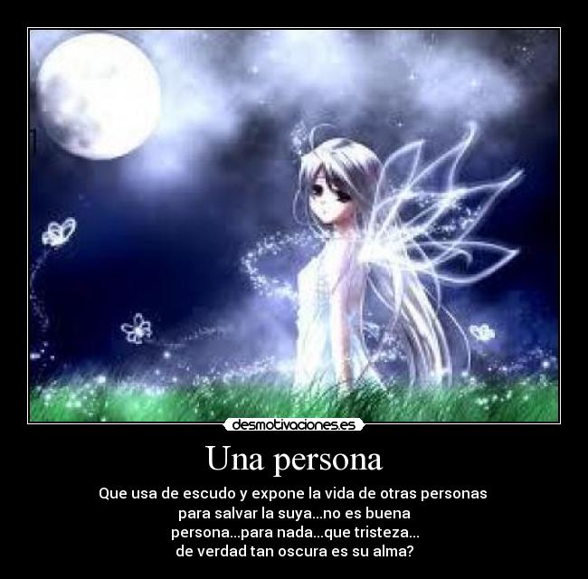 Una persona -