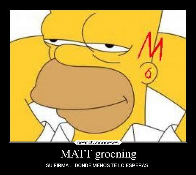 MATT groening - 