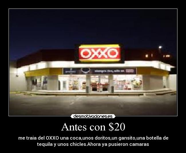 Antes con $20 - 