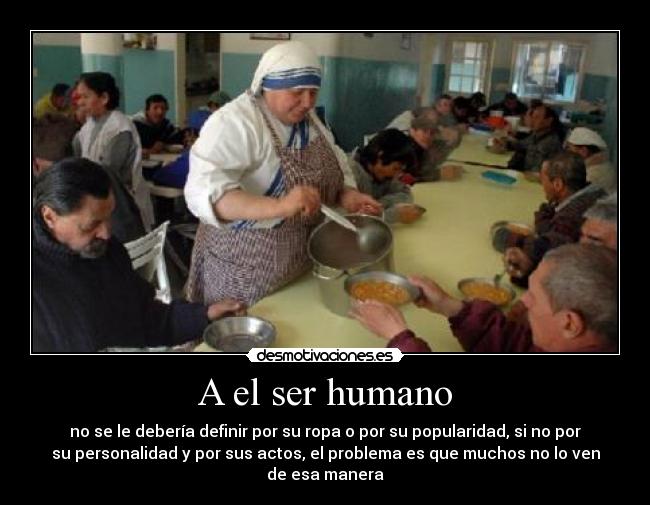 A el ser humano -