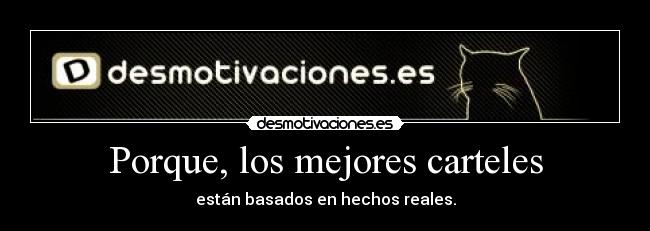 Porque, los mejores carteles -