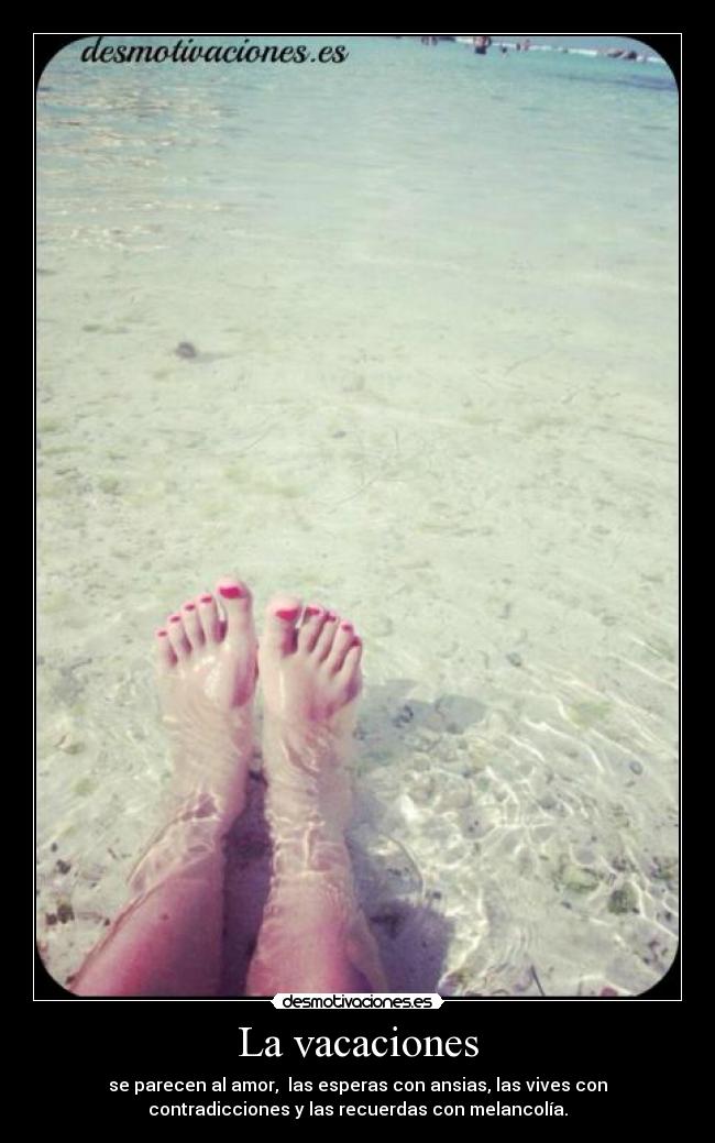 La vacaciones -