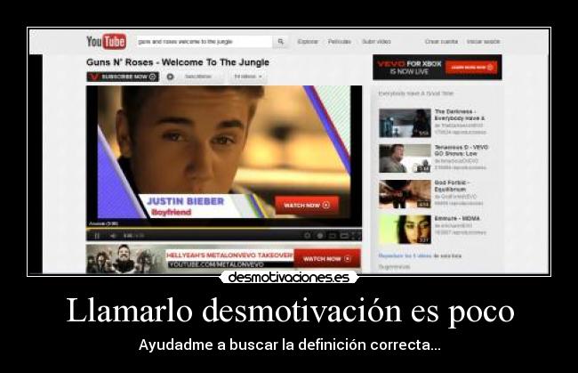 Llamarlo desmotivación es poco - Ayudadme a buscar la definición correcta...