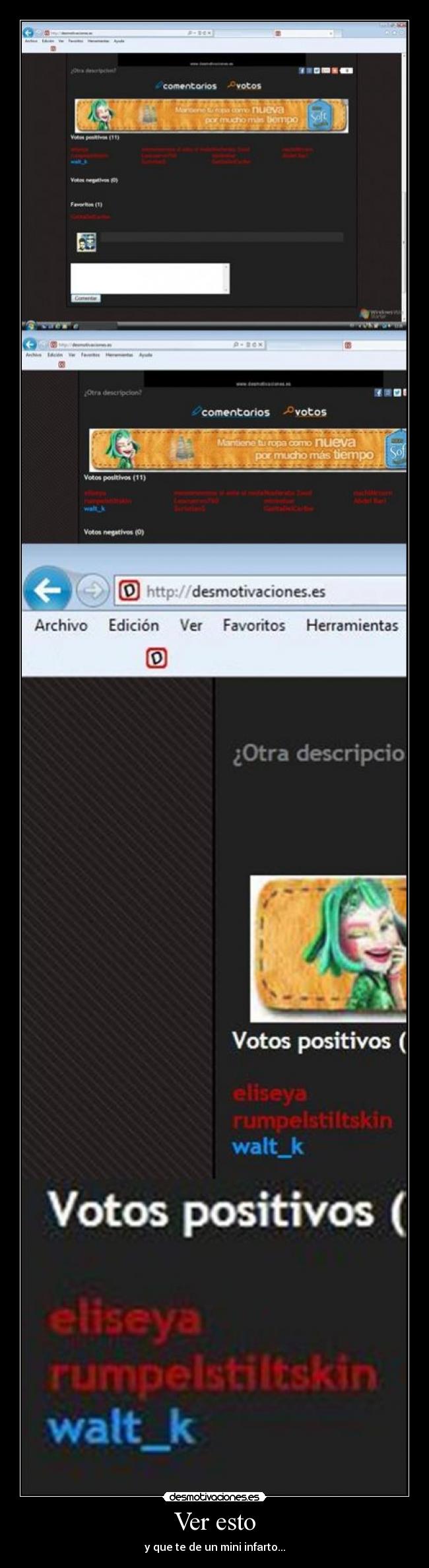 Ver esto - y que te de un mini infarto...