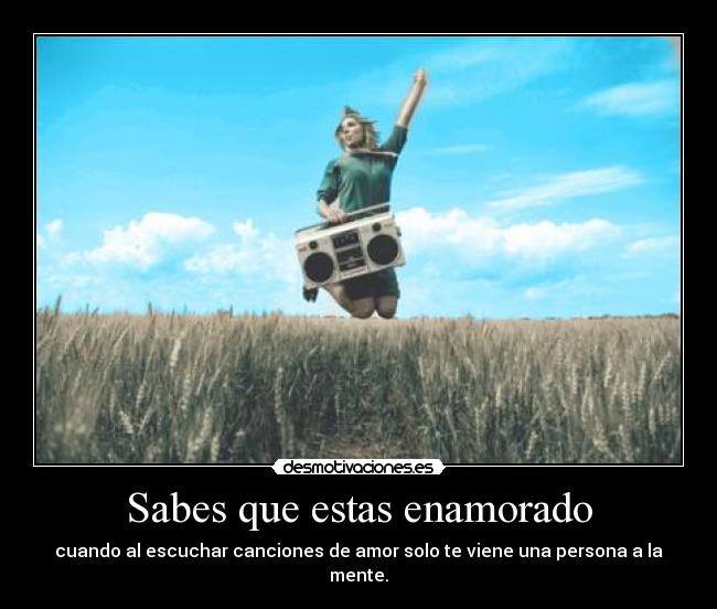 Sabes que estas enamorado - 