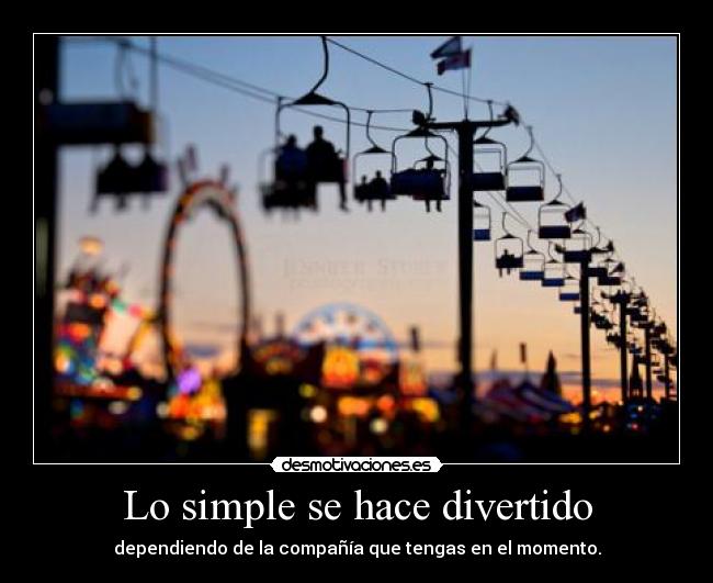 Lo simple se hace divertido -
