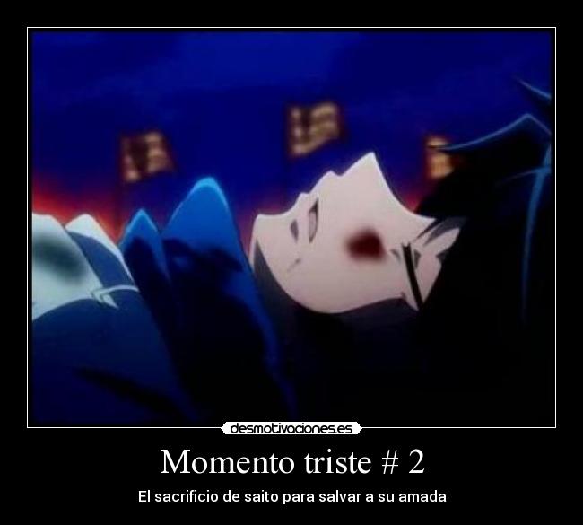 Momento triste # 2 - El sacrificio de saito para salvar a su amada