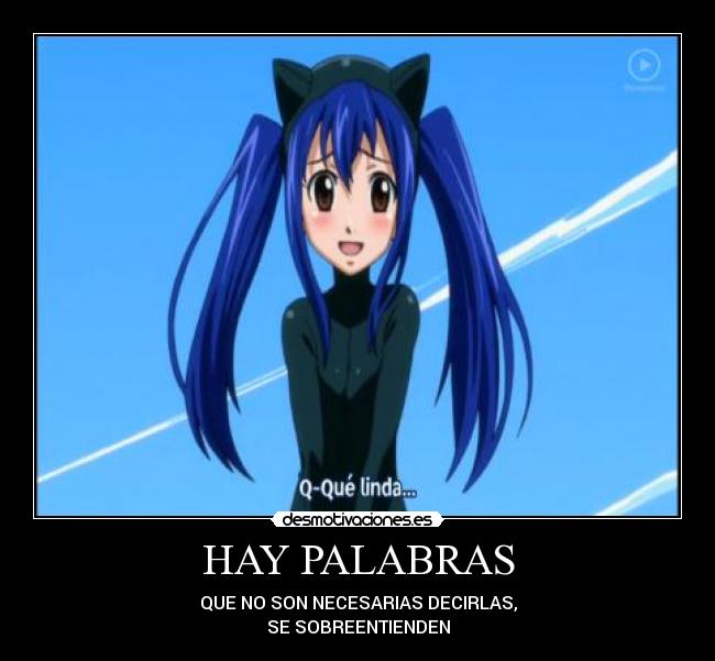 HAY PALABRAS - QUE NO SON NECESARIAS DECIRLAS,
SE SOBREENTIENDEN