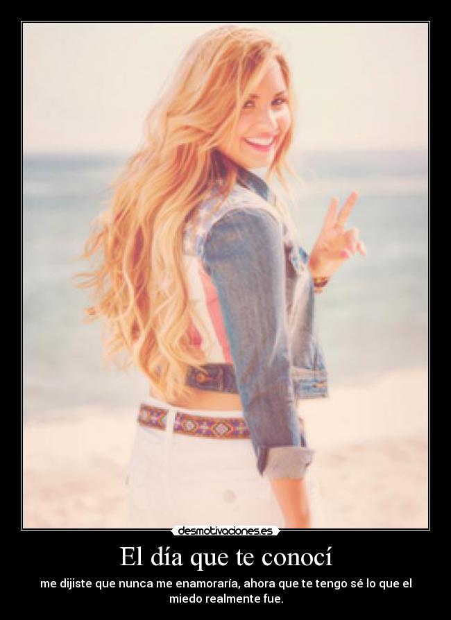 El día que te conocí -