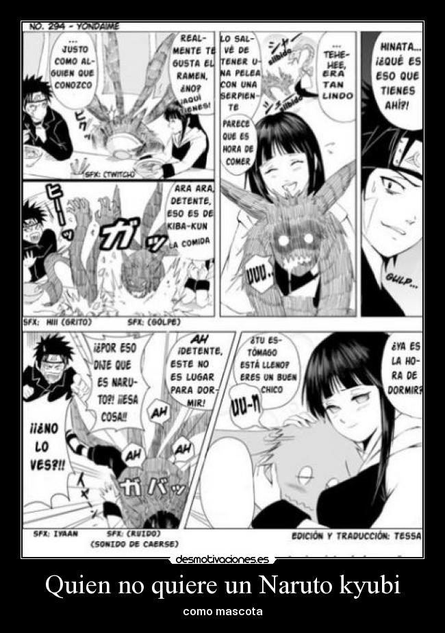 Quien no quiere un Naruto kyubi -