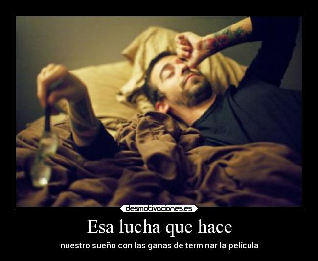 Esa lucha que hace - nuestro sueño con las ganas de terminar la película