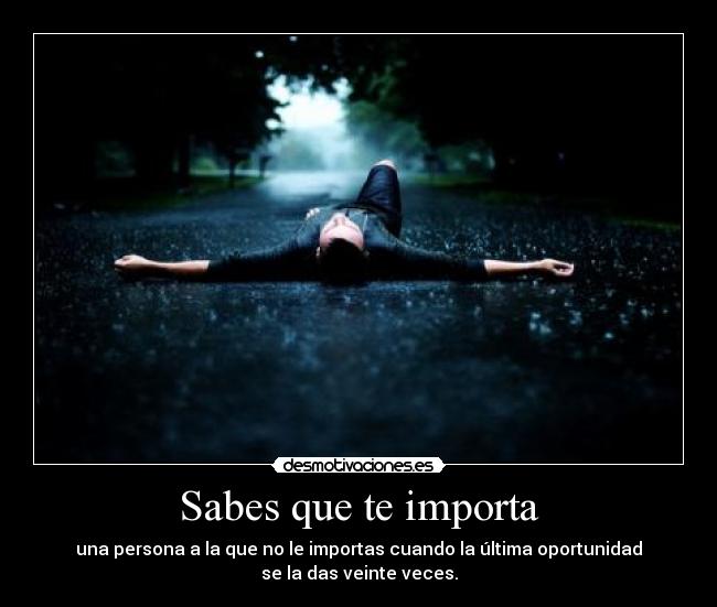 Sabes que te importa - 