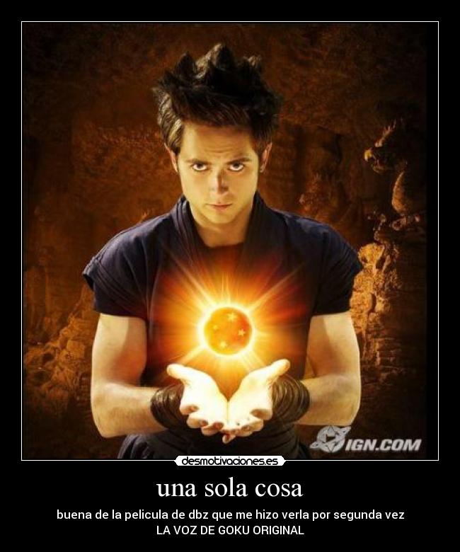 una sola cosa - buena de la pelicula de dbz que me hizo verla por segunda vez
LA VOZ DE GOKU ORIGINAL