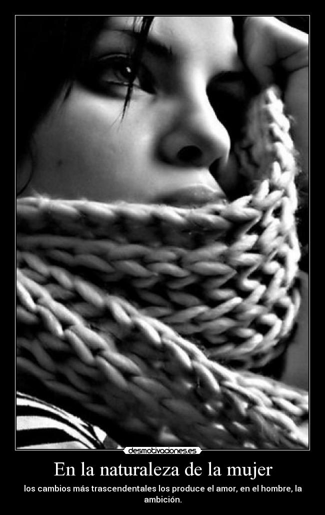 En la naturaleza de la mujer -
