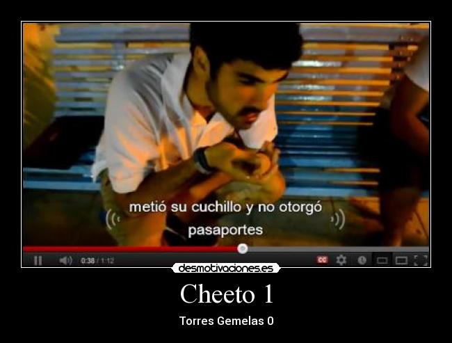 Cheeto 1 - Torres Gemelas 0