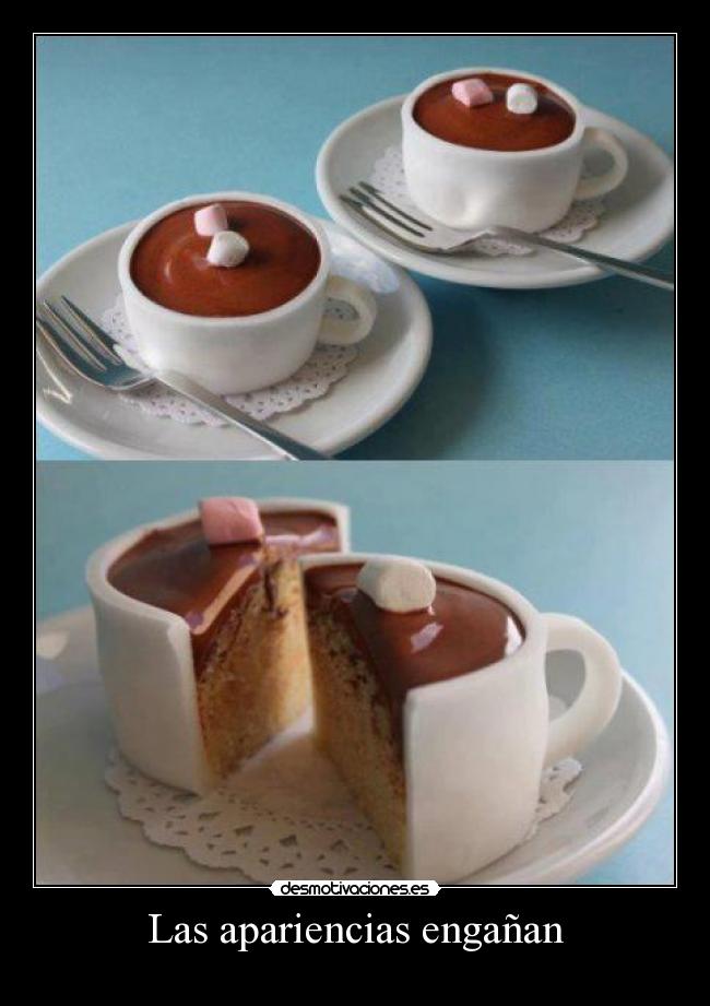 carteles taza chocolate con dulce dentro anime realidad siempre nos engana desmotivaciones