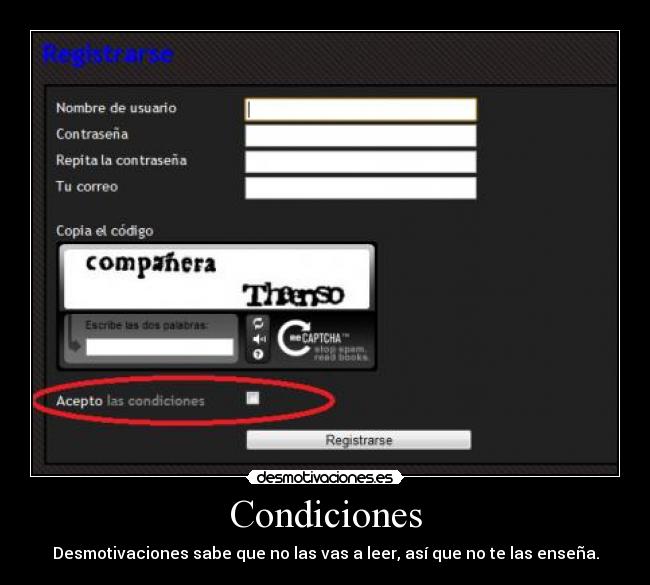 Condiciones - 