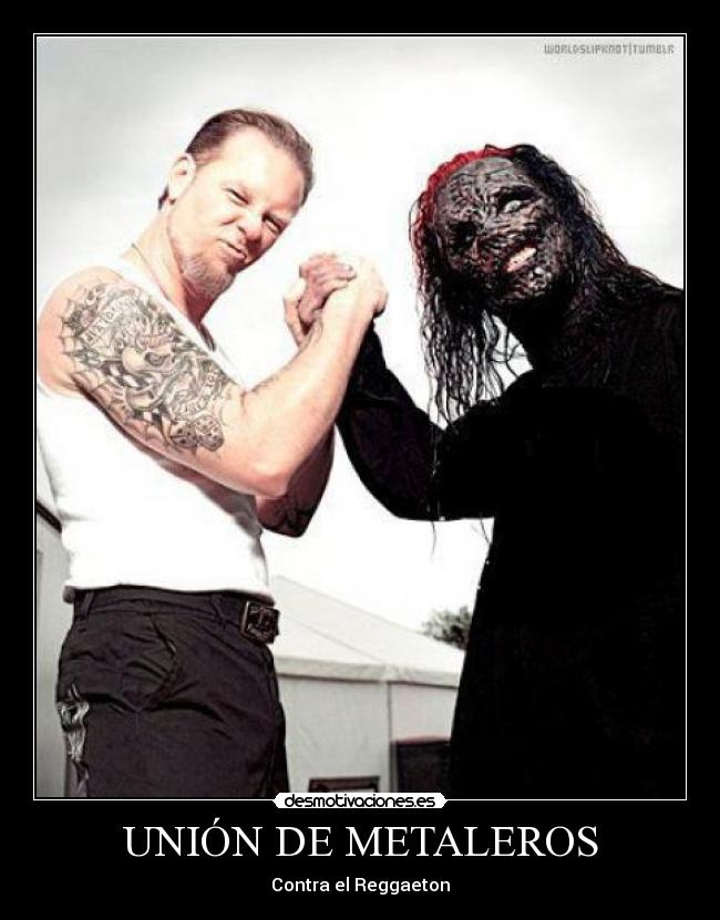 carteles metaleros reggaetoneros desmotivaciones