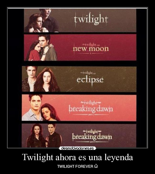 Twilight ahora es una leyenda -