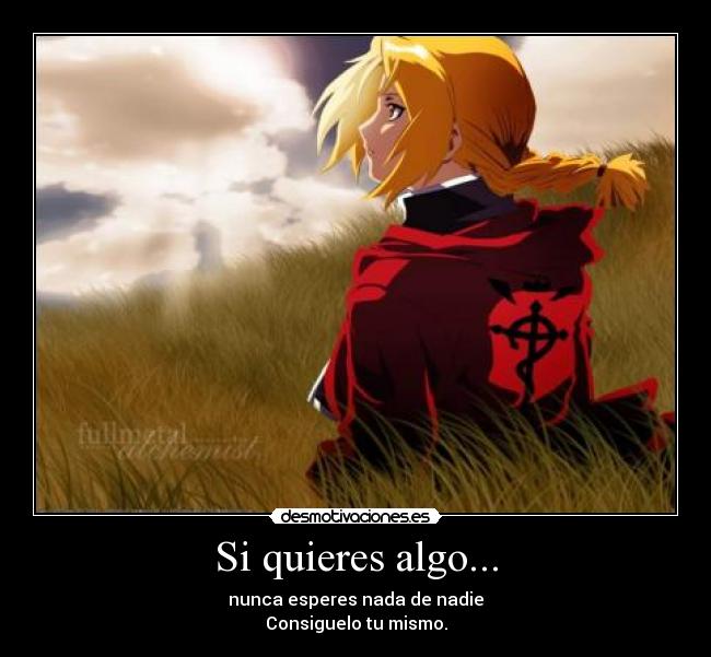 Si quieres algo... -