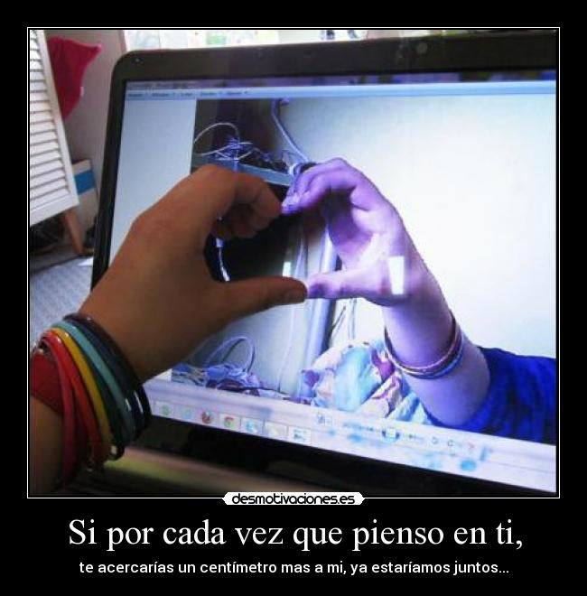 Si por cada vez que pienso en ti, -
