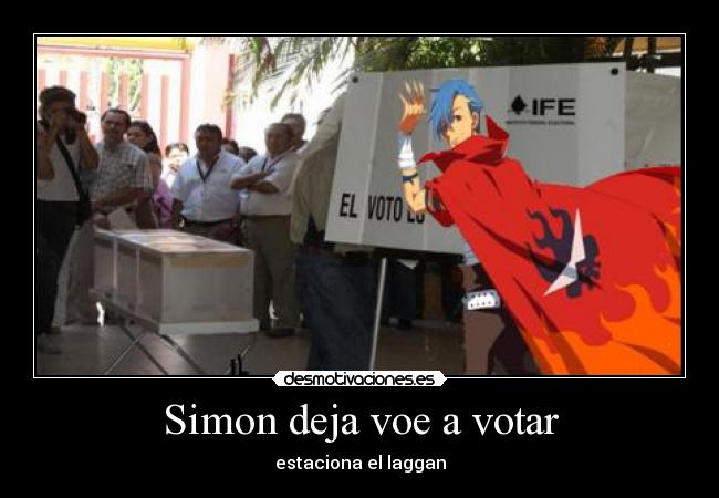 Simon deja voe a votar -