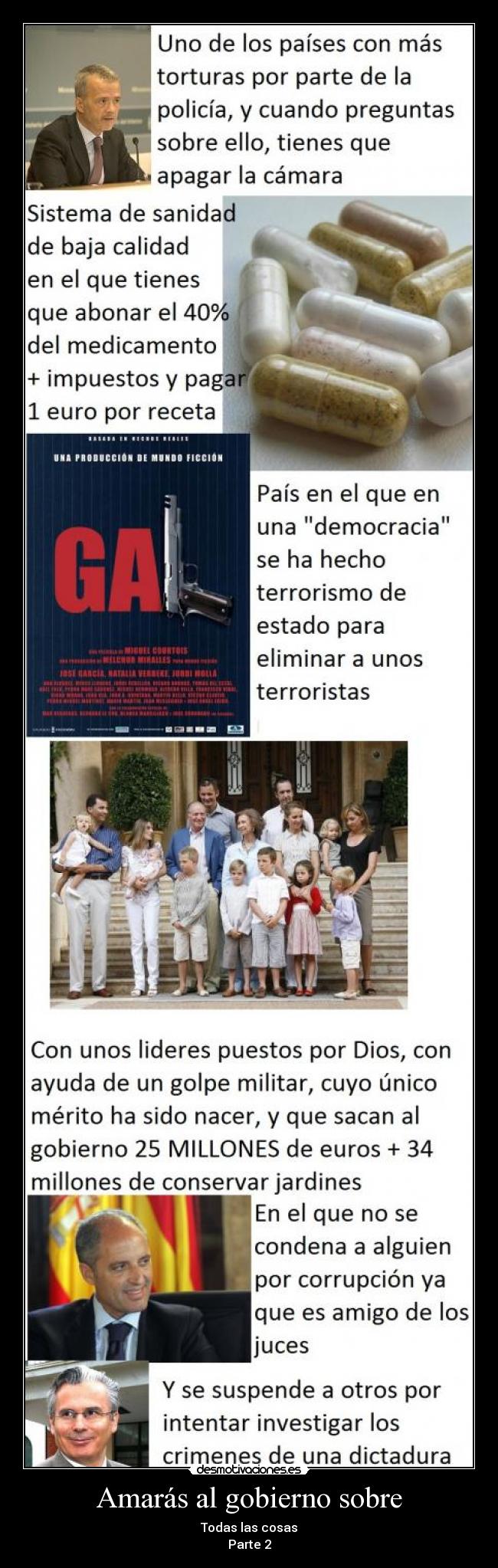 Amarás al gobierno sobre -