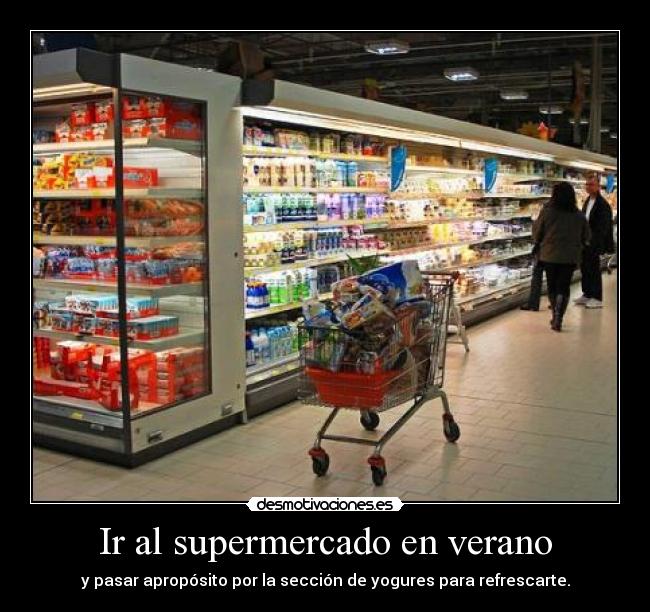 Ir al supermercado en verano - 