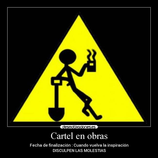 Cartel en obras - 