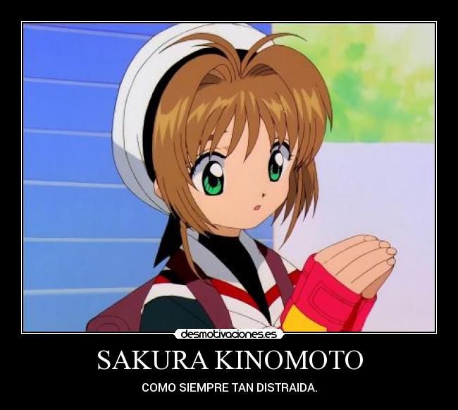 SAKURA KINOMOTO - COMO SIEMPRE TAN DISTRAIDA.