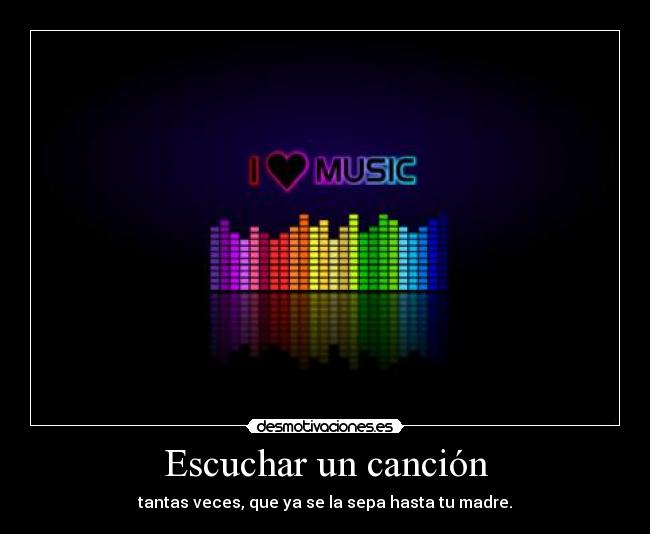 Escuchar un canción -