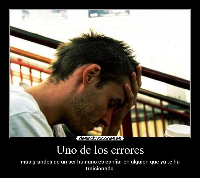 Uno de los errores -