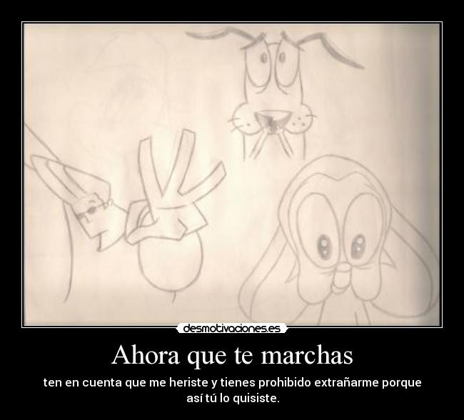 Ahora que te marchas - 