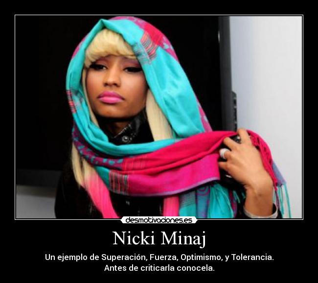 carteles nicki minaj desmotivaciones