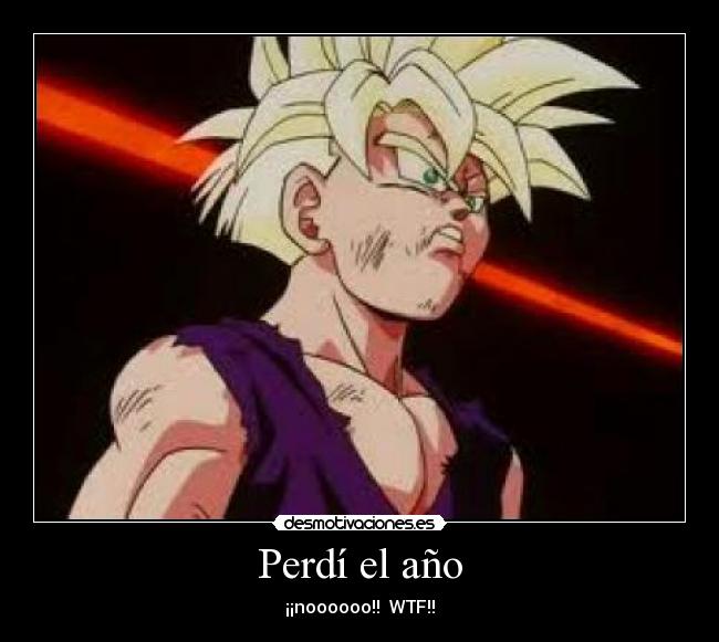 Perdí el año - ¡¡noooooo!! WTF!!