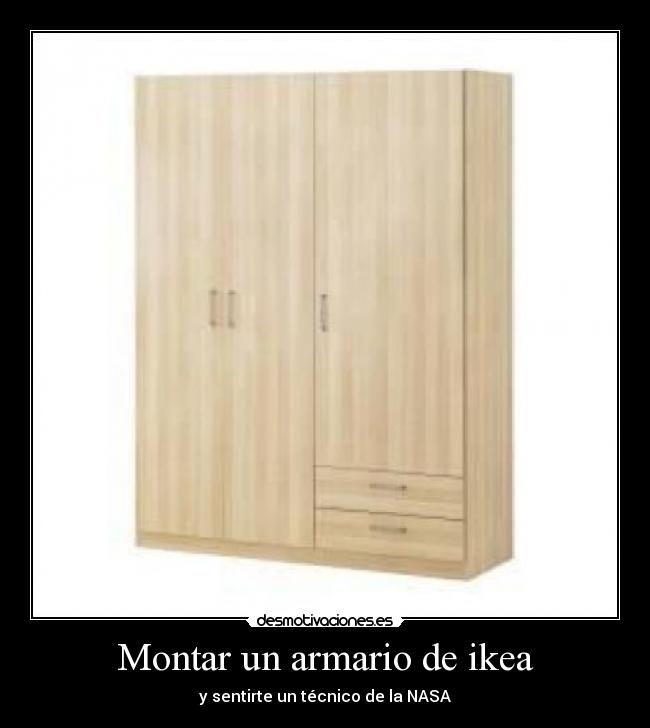 Montar un armario de ikea -