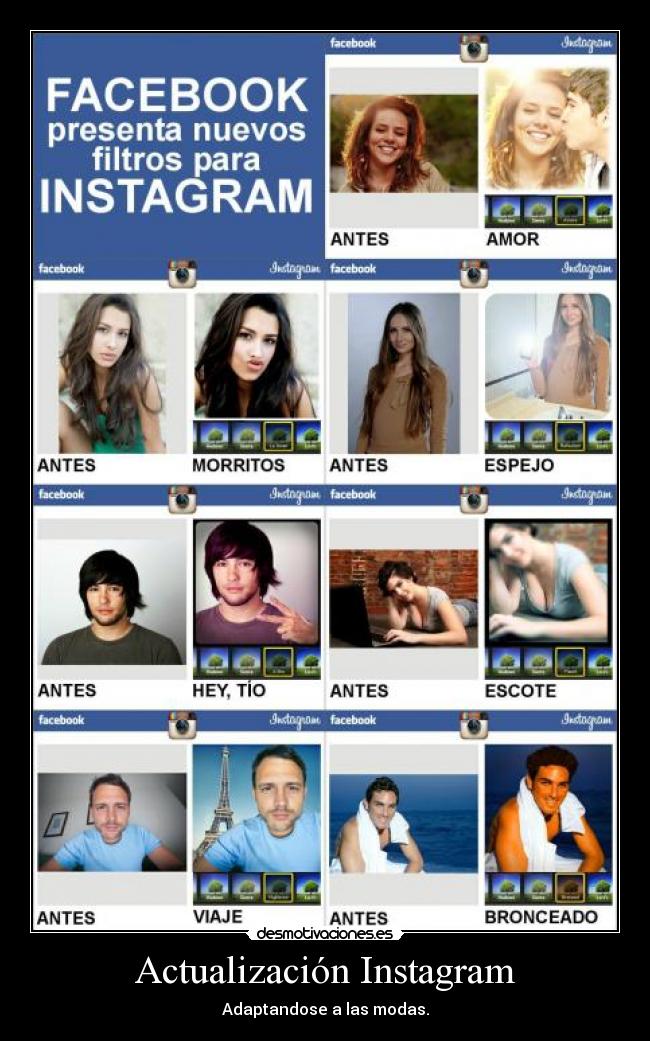 Actualización Instagram - Adaptandose a las modas.