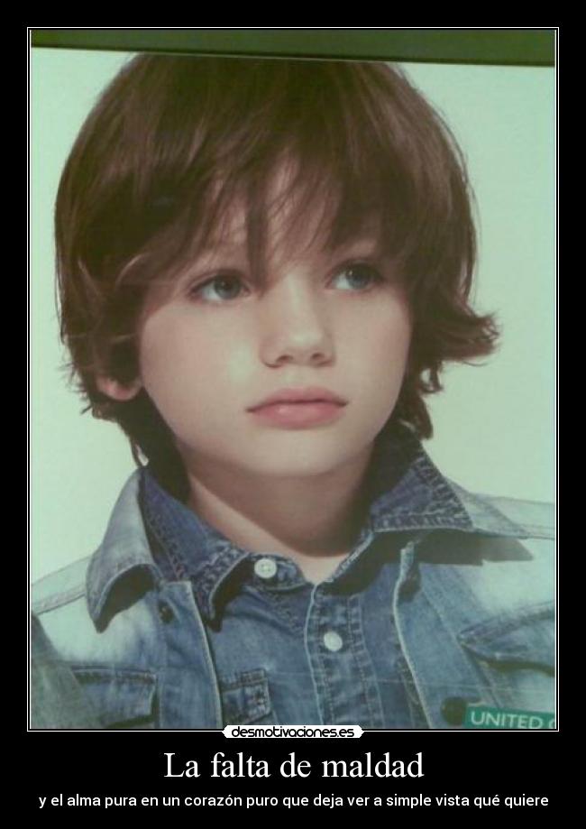 La falta de maldad -